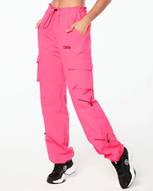 Zumba Prep Cargo Pants With Bungee Details Trendy Work Pants