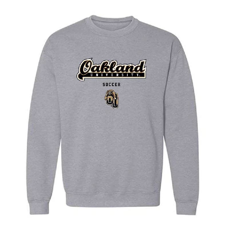 Oakland - NCAA Women's Soccer : Marina Downing - Classic Shersey Crewneck Sweatshirt Hoodie with Applique Textured Unique