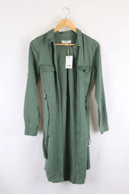 Forever New Green Dress 6 Tunics Silk luxurious