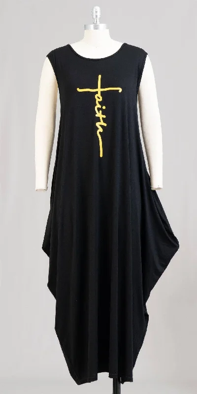 Sleeveless Faith Bubble Dress Tunics Favorite customer