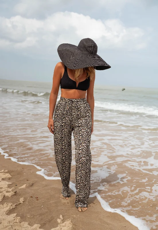 Leopard Clarou Pants Trendy Printed Pants