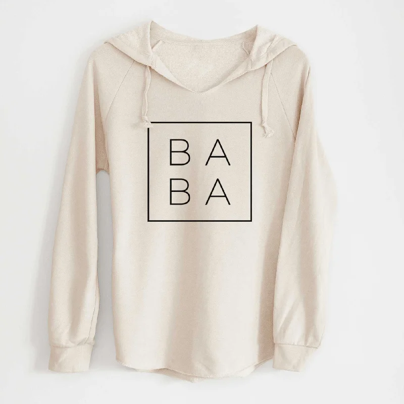 Baba Boxed - Cali Wave Hooded Sweatshirt Hoodie with Double Zipper Versatile Adjustable