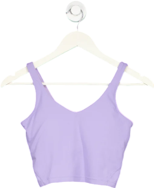 Shein Purple Crop Top UK XS Front Pockets Side Pockets Patch Pockets