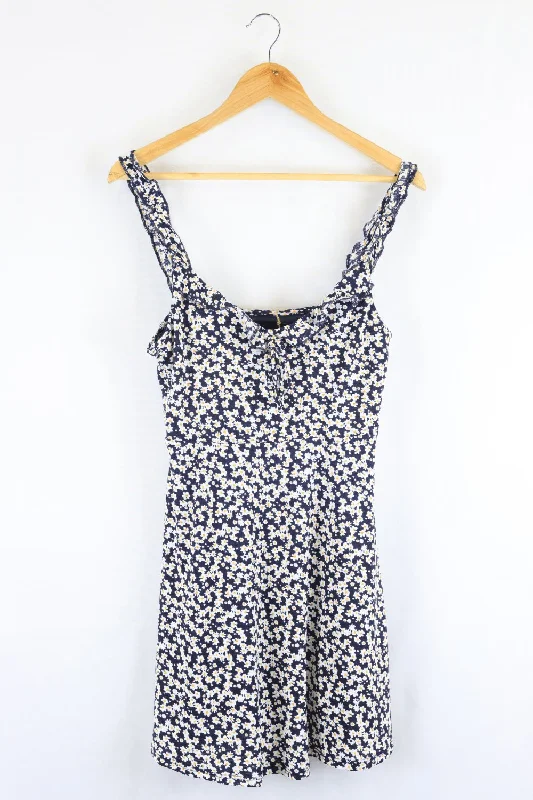 Sportsgirl Blue And White Dress XXS Tunics Corduroy durable