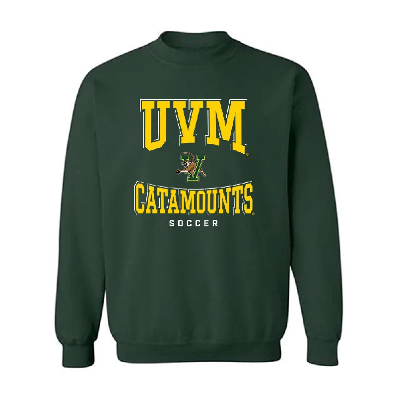 UVM - NCAA Women's Soccer : Katelyn Figueiredo - Classic Shersey Crewneck Sweatshirt Hoodie with Hem Raw Edge Edgy Unfinished