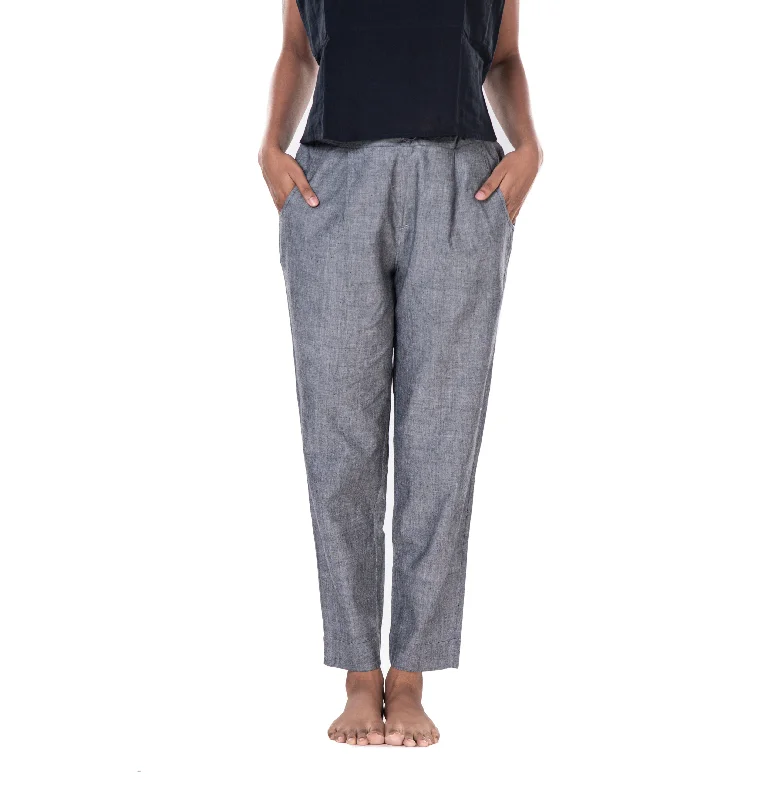 Drawstring Pants Chic Wool Trousers