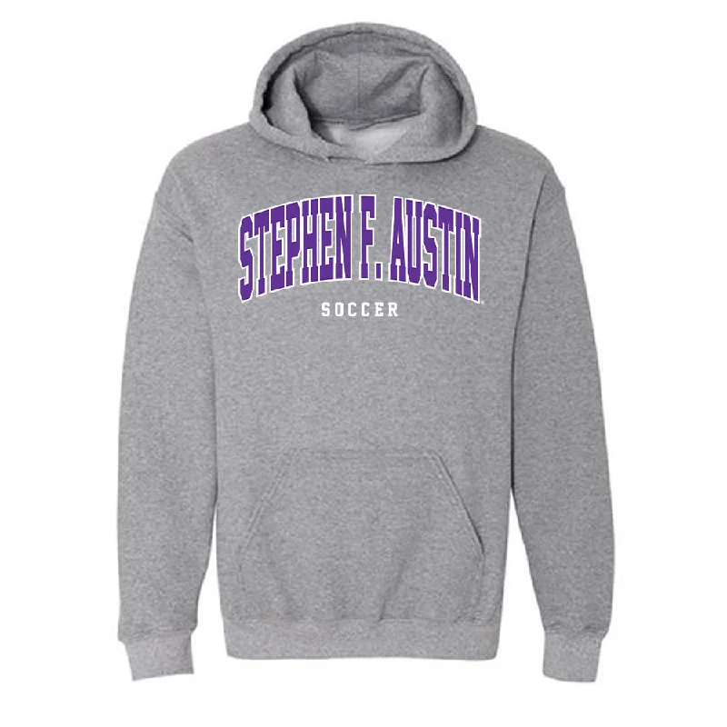 SFA - NCAA Women's Soccer : Ella Morgan - Hooded Sweatshirt Hoodie with Illustration Artistic Creative