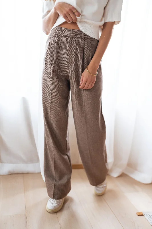 Chocolate Arthur Pants Elegant Silk Pants