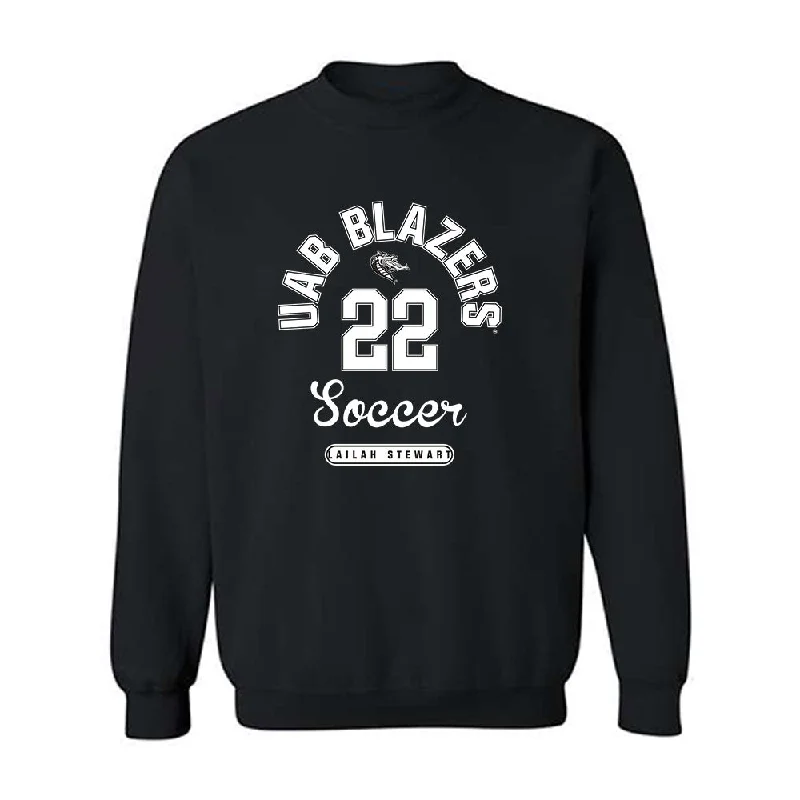 UAB - NCAA Women's Soccer : Lailah Stewart - Classic Fashion Shersey Crewneck Sweatshirt Hoodie with Drawcord Adjustable Secure