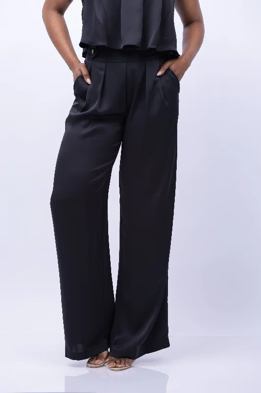 Ramy Brook Leanna Pant in Black Slim-Fit Khaki Pants