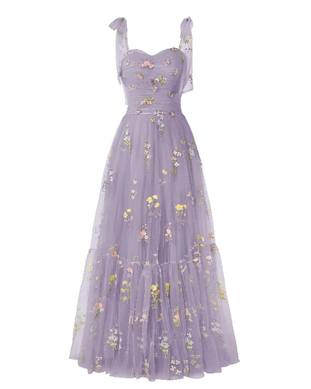 Elegant Embroidery Purple Violet Prom Dresses Sweetheart Spaghetti Straps A Line Party Dress Long Simple Formal Dress Tunics Exclusive limited