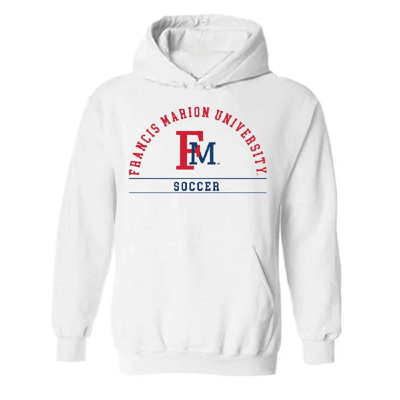Francis Marion - NCAA Women's Soccer : Izzy Ashley - Hooded Sweatshirt Hoodie with Set-In Sleeves Structured Classic