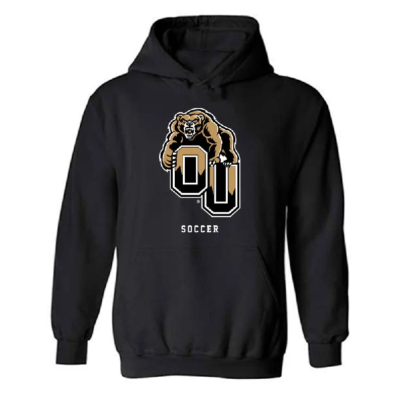 Oakland - NCAA Women's Soccer : Marina Downing - Classic Shersey Hooded Sweatshirt Hoodie with Pattern Geometric Abstract