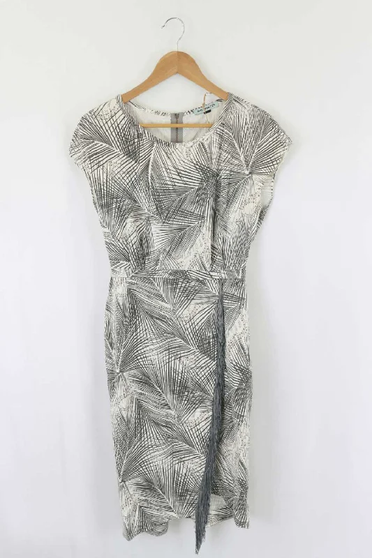 Kate Slyvester Grey Dress 8 Bodycon Club Sequined