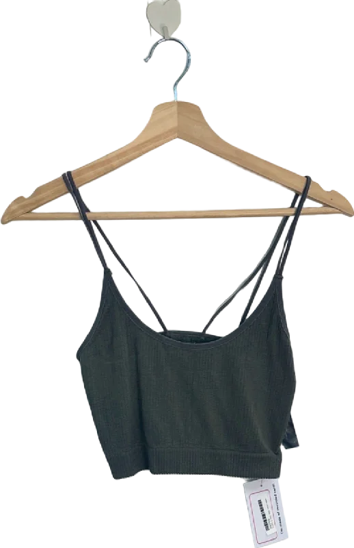 Urban Outfitters Out From Under Ribbed Crop Top Seamless Knitted Crochet