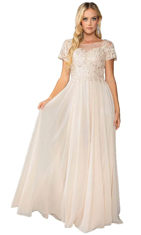 Dancing Queen 4433 - Applique Bodice Prom Dress Tunics Lace romantic
