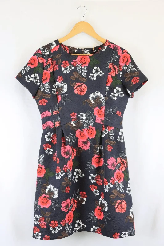 Oasis Floral Pink Dress 14 Tunics Trendy modern