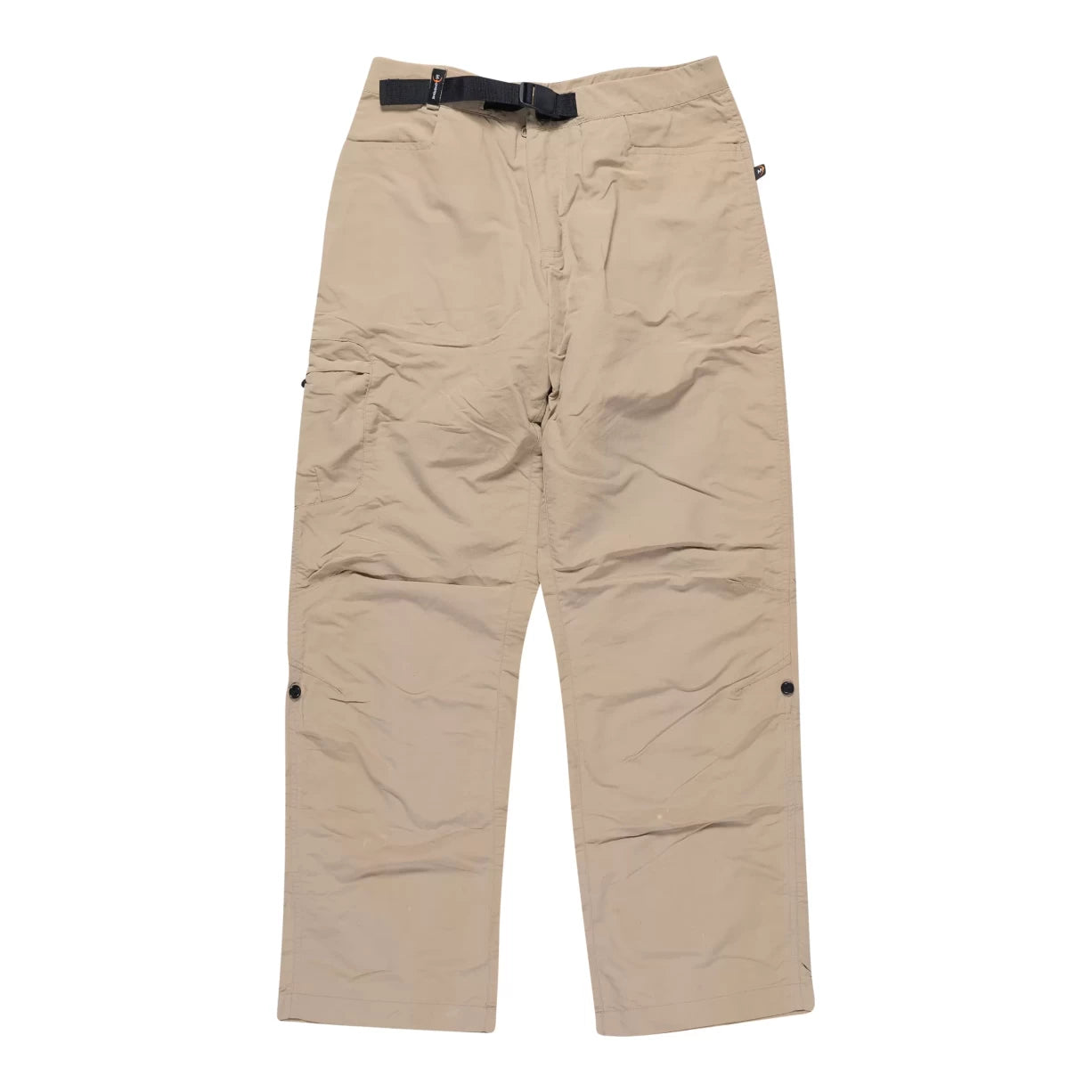 Moonstone Belted Roll-Up Hiking Pants - Women's Trendy High-Waist Trousers