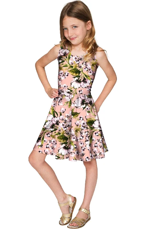 Ooh Darling Mia Floral Skater Party Dress - Girls Tunics Party sparkling