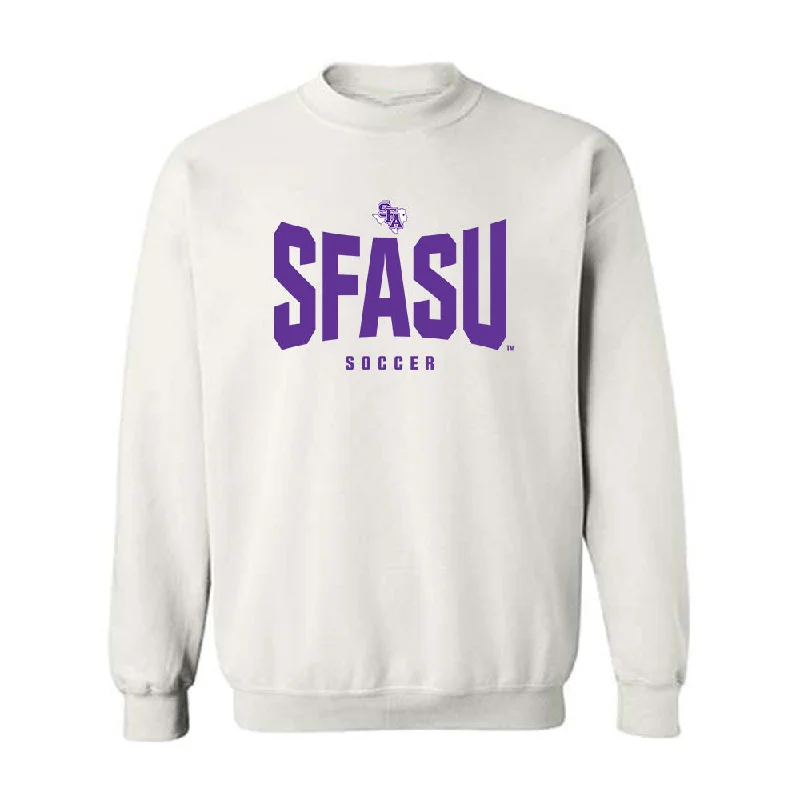 SFA - NCAA Women's Soccer : Ella Morgan - Crewneck Sweatshirt Hoodie with Drawcord Adjustable Secure
