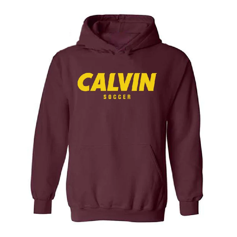 Calvin - NCAA Women's Soccer : Emma Shaffer - Hooded Sweatshirt Hoodie with Cuffed Sleeves Snug Secure