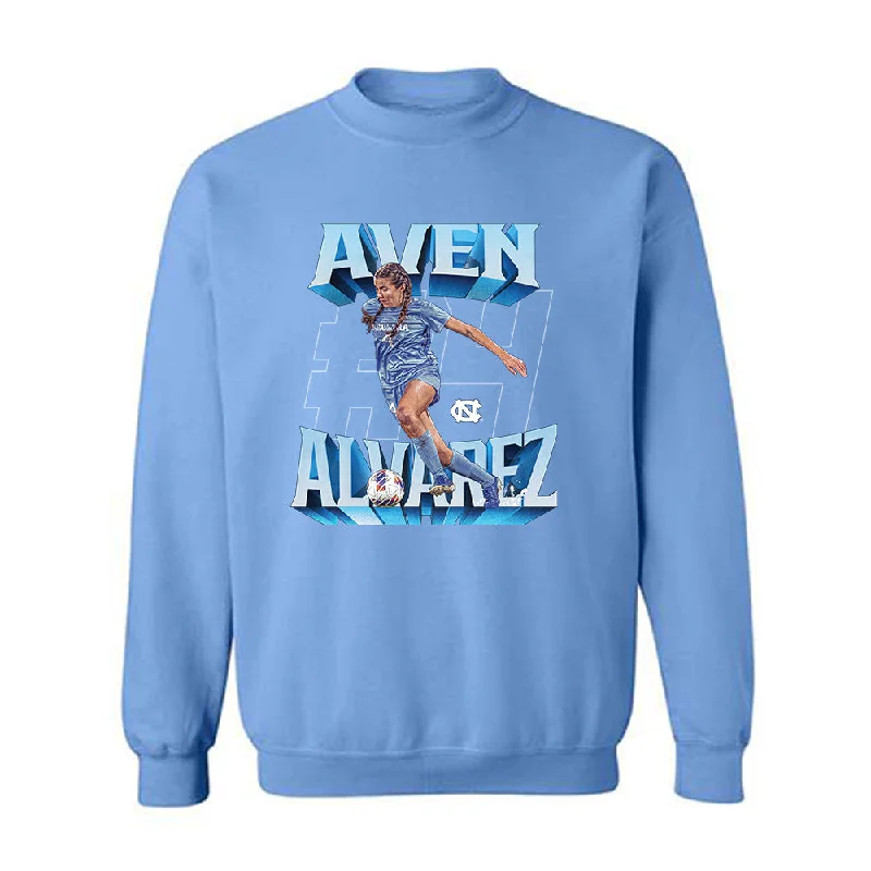 UNC - NCAA Women's Soccer : Aven Alvarez - Crewneck Sweatshirt Hoodie with Turtle Neck Cozy Winter