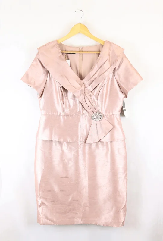 Laura K Pink Dress 14 Tunics Long Elegant