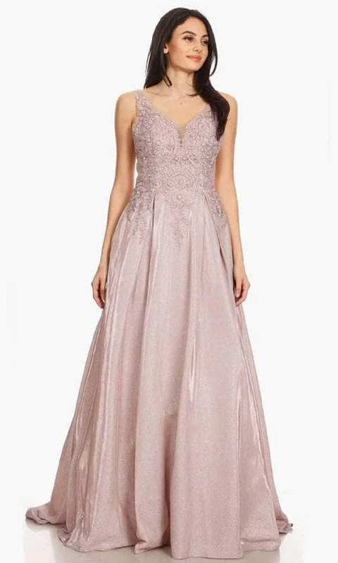 Eureka Fashion 9606 - Sleeveless Embellished Lace Jersey Prom Dress Tunics Modern contemporary