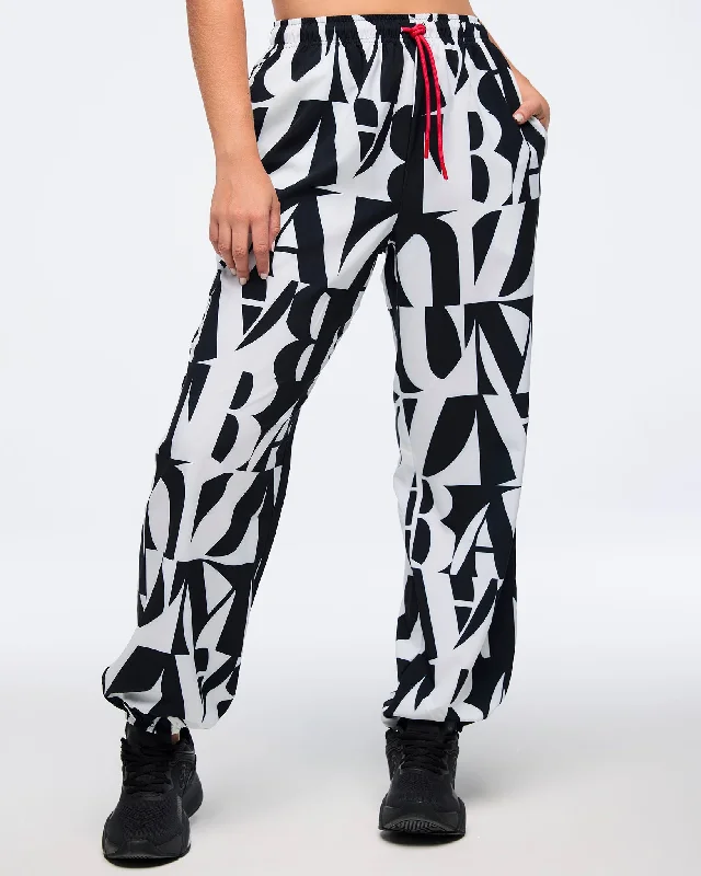 Zumba Haus Baggy Woven Pants Cozy Full-Length Pants