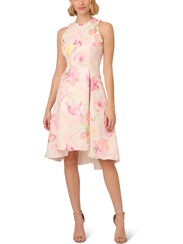 Womens Floral Hi-Low Cocktail And Party Dress Tunics New arrival