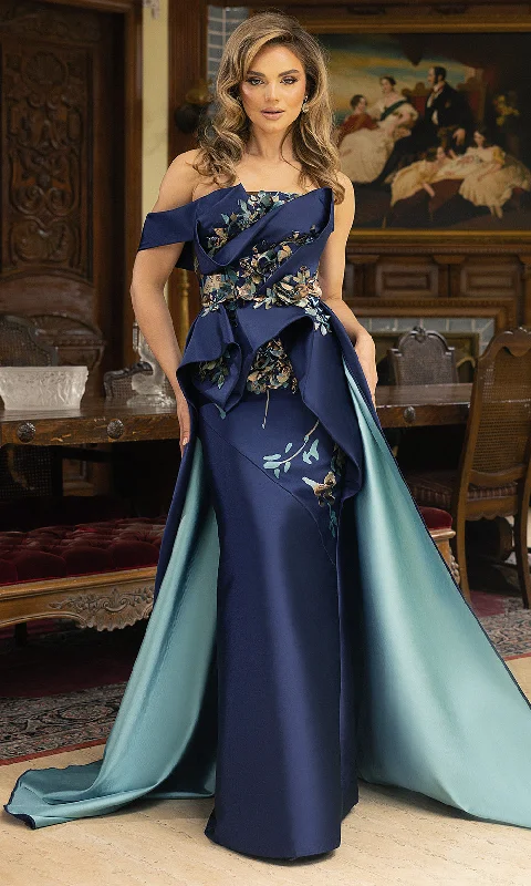 Terani Couture 242E3148 - Embellished One-Shoulder Evening Dress Tunics Occasion special