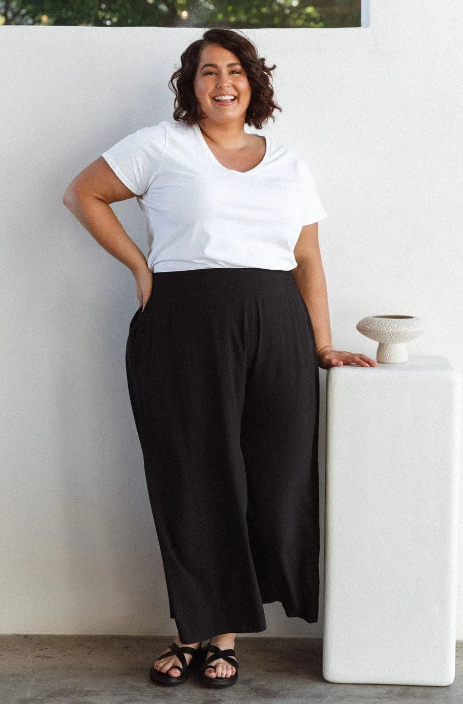 Maya Pants - Black Comfortable Jogger Trousers