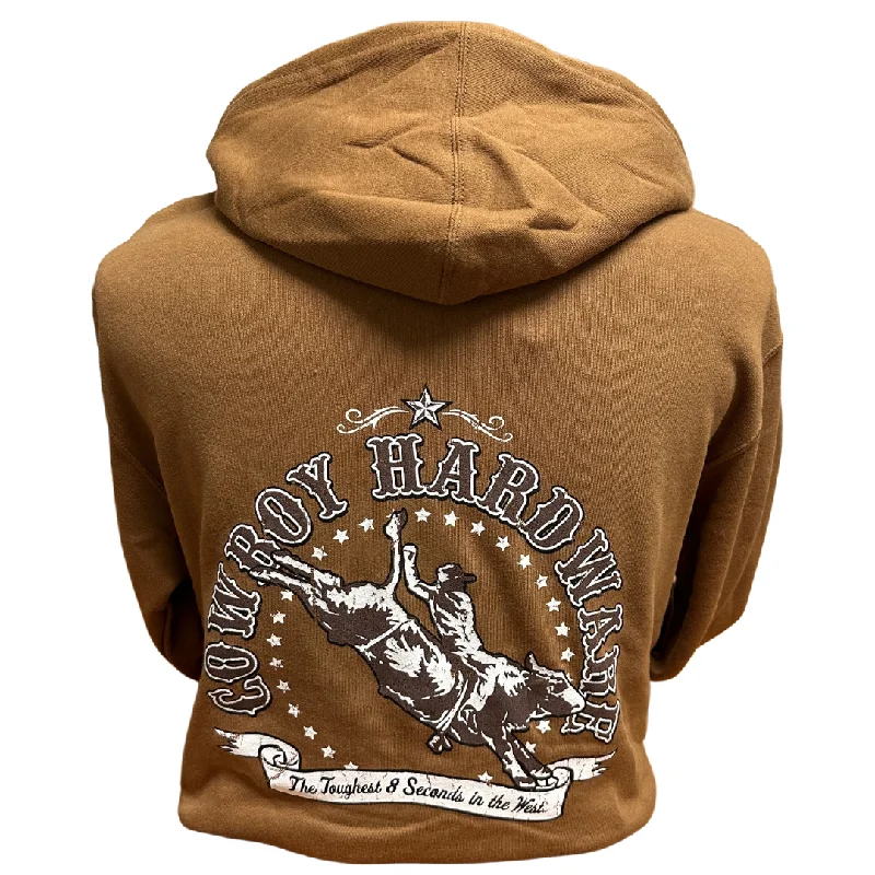 Toughest 8 Seconds Fleece Hoodie Hoodie with Lace Feminine Delicate