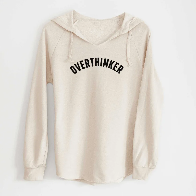 Overthinker - Articulate Collection - Cali Wave Hooded Sweatshirt Hoodie with Magnetic Closure Innovative Modern