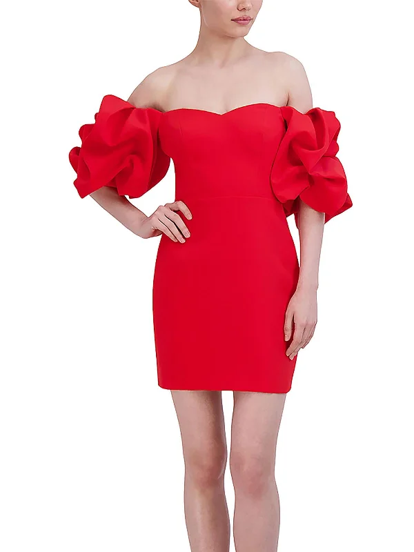 Womens Off-The-Shoulder Mini Cocktail And Party Dress Tunics Favorite customer