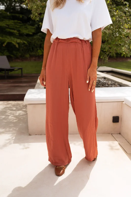 Brick Rafael Pants Casual Plaid Pants