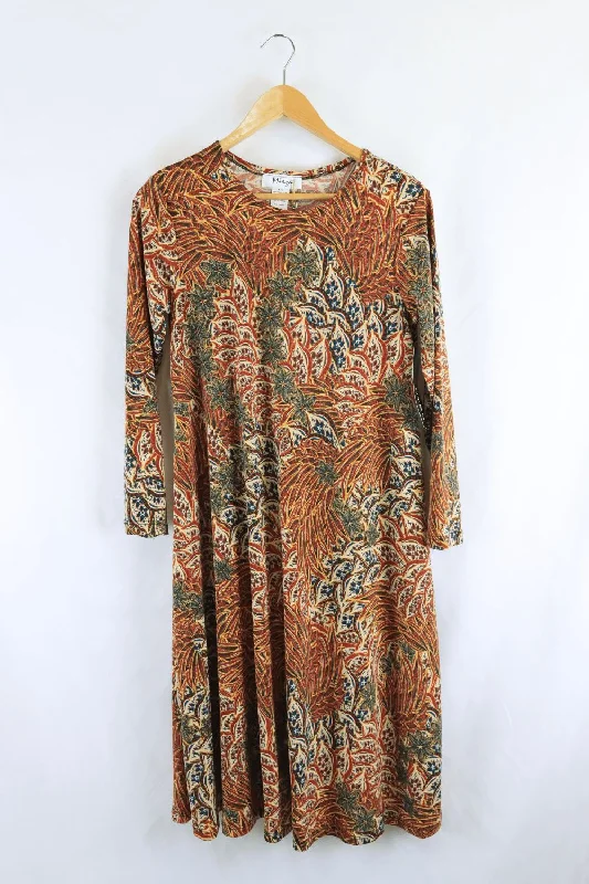 Minja Brown Dress L Tunics Versatile all-occasion