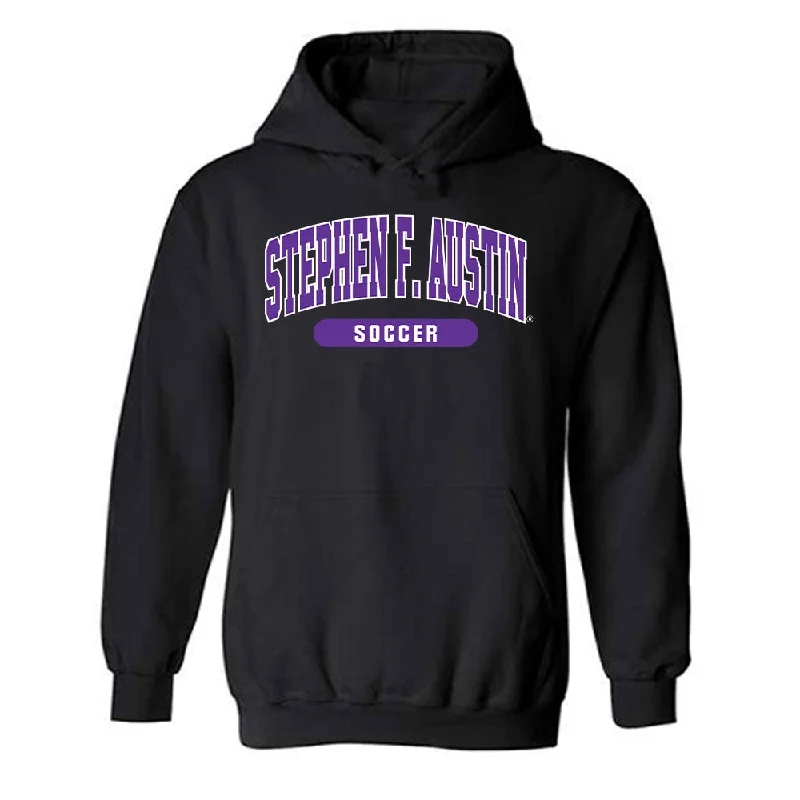 SFA - NCAA Women's Soccer : Ella Morgan - Hooded Sweatshirt Hoodie with Patch Decorative Personalized