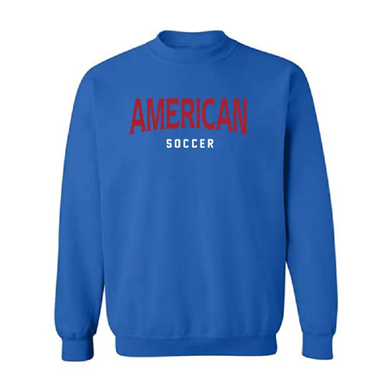 American - NCAA Women's Soccer : Lily Houngmany - Crewneck Sweatshirt Hoodie with Back Slit Movement Comfort