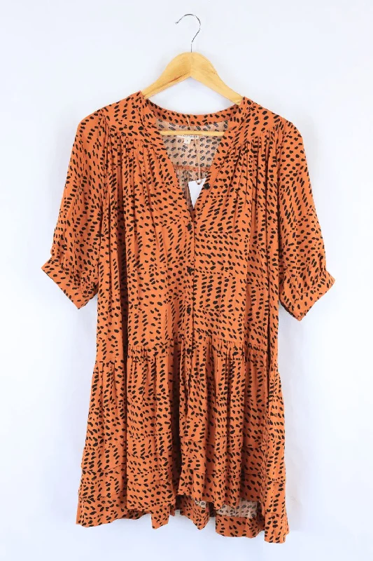World Of Nomads Brown Dress S Tunics Running lightweight