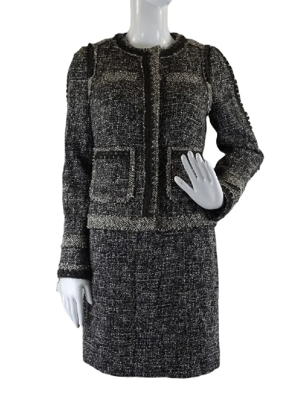 Rebecca Taylor Woven Grey Dress S Tunics Mesh breathable