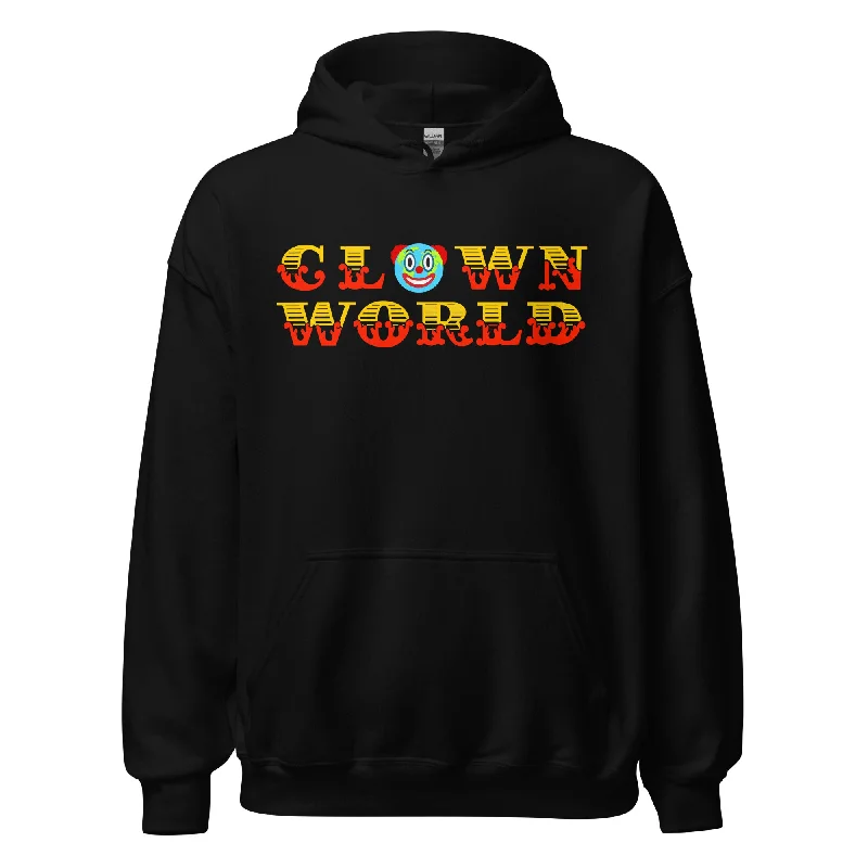 Clown World Unisex Pullover Hoodie Keyhole Neck Pullover