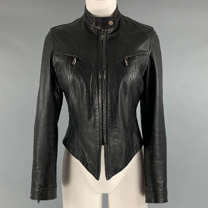 ZIP Size S Black Asymmetrical Jacket Faux Fur Jacket Real Fur Jacket Shearling Jacket