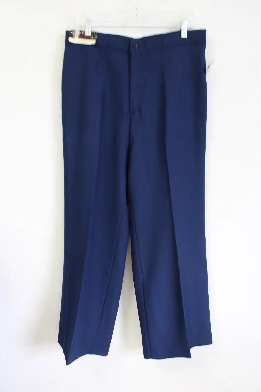 NEW JC Penny Motion Pant Blue Wide Leg Trouser | 34X30 Trousers practical durable
