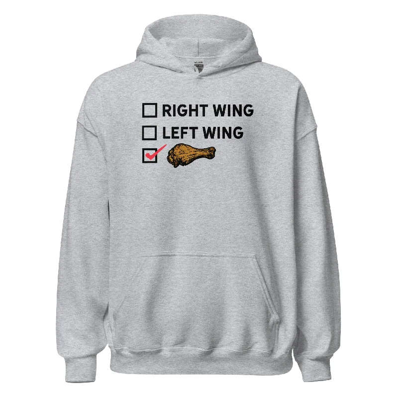 Right Wing, Left Wing, Chicken Wing Voter Pullover Hoodie Bolero Style Sweater