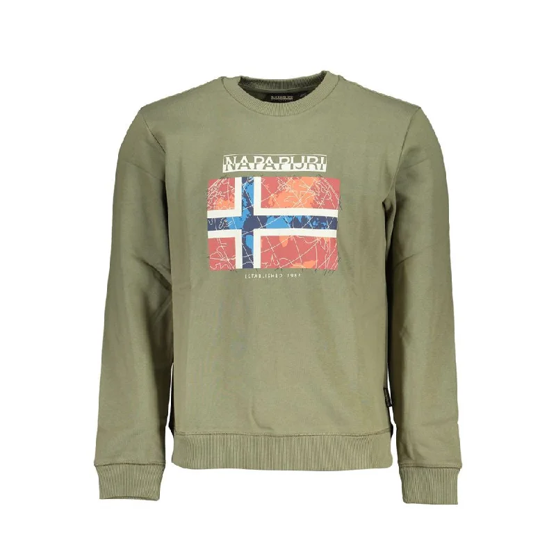 Green Cotton Men Sweater Sweater Knitwear Pullover