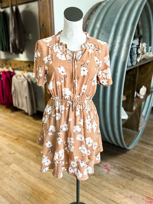 Dusty Mauve Floral Dress