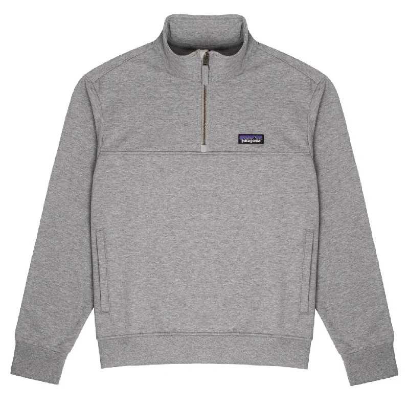 Patagonia Womens Ahnya Pullover Sweat Salt Grey High Neck Pullover