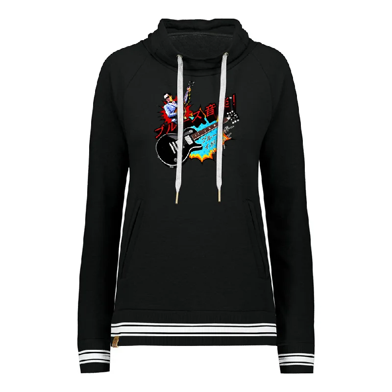 Blues Music Pullover (Women) Sarouel Sleeve Pullover