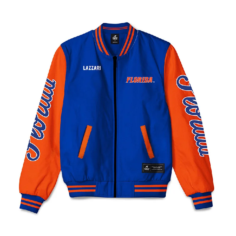 Florida - NCAA Women's Gymnastics : Ellie Lazzari - Bomber Jacket Cotton Fabric Linen Fabric Terry Fabric